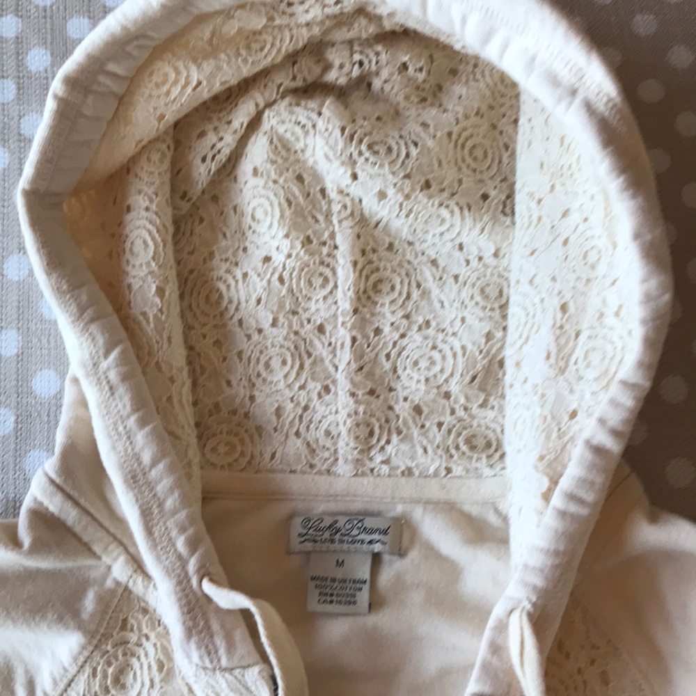 Lucy brand medium zip up sweatshirt